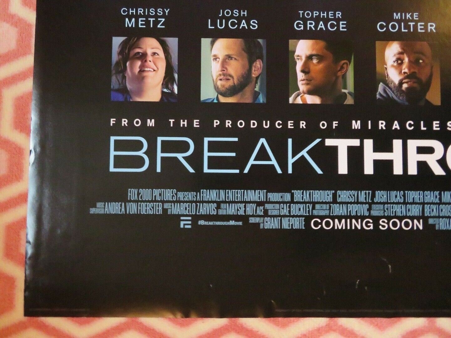 BREAKTHROUGH UK ONE SHEET (27"x 41") ROLLED POSTER CHRISSY METZ JOSH LUCAS - Rendezvous Cinema