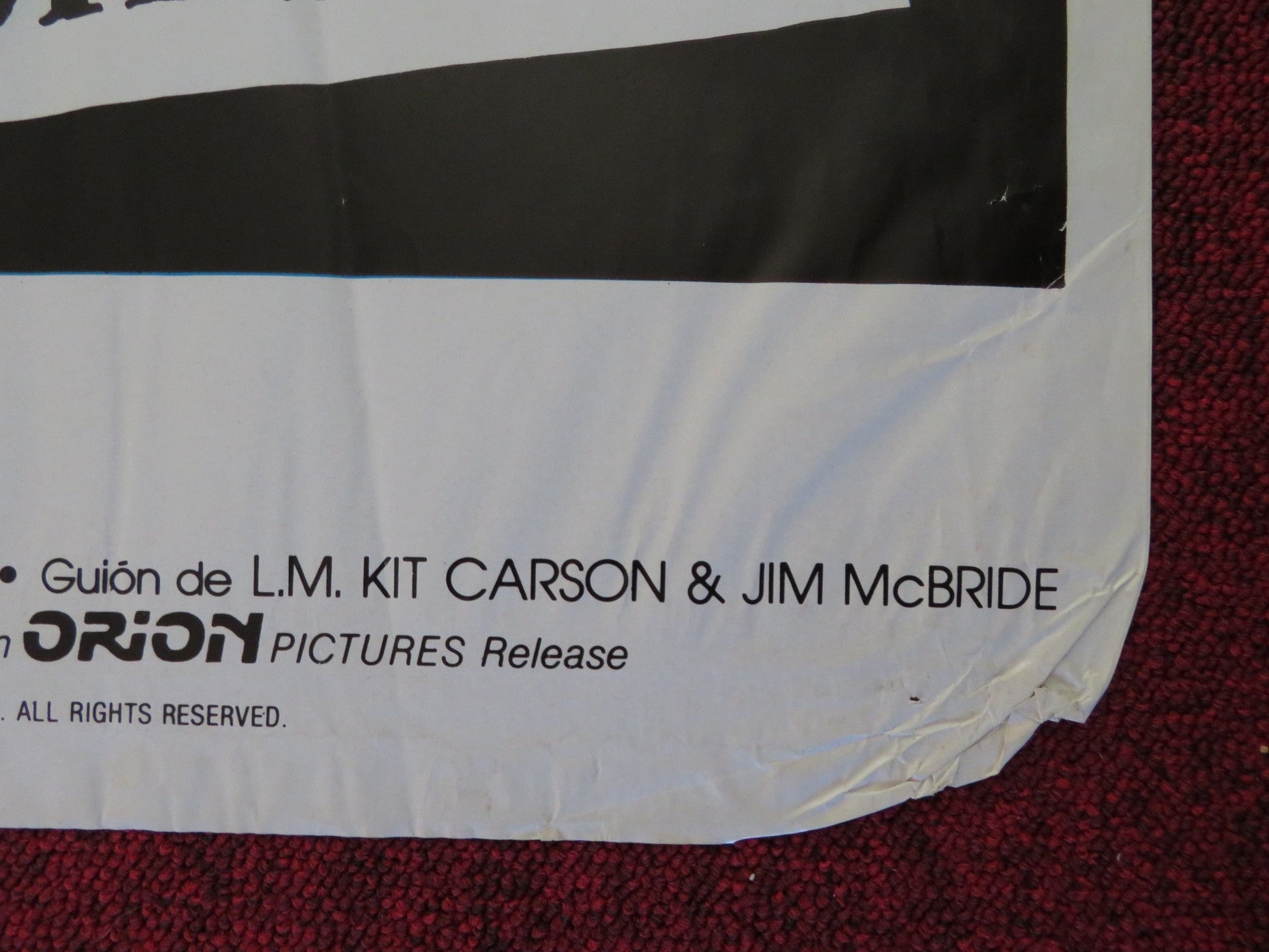 BREATHLESS FOLDED SPANISH POSTER RICHARD GERE VALERIE KAPRISKY 1983 Rendezvous Cinema Movie posters