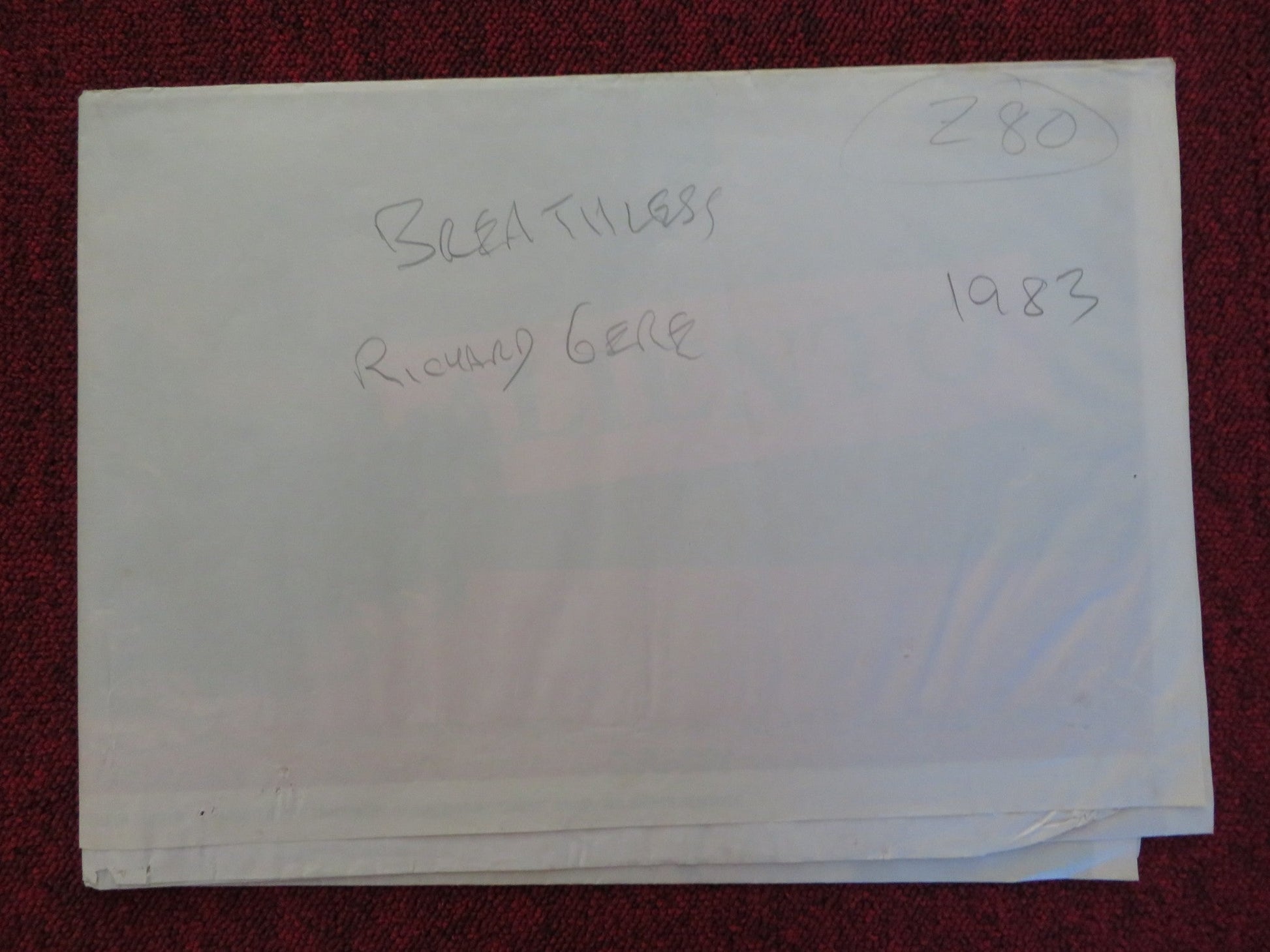 BREATHLESS FOLDED SPANISH POSTER RICHARD GERE VALERIE KAPRISKY 1983 Rendezvous Cinema Movie posters