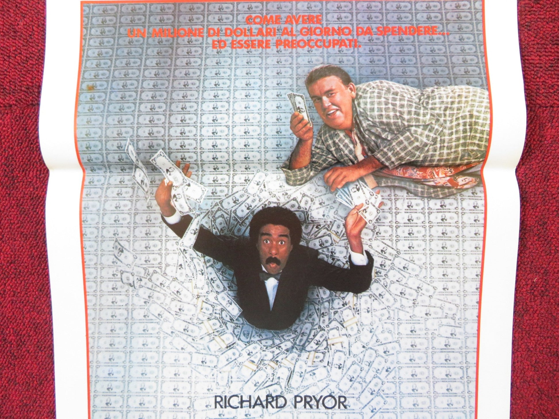 BREWSTER'S MILLIONS ITALIAN LOCANDINA POSTER RICHARD PRYOR JOHN CANDY 1985 Rendezvous Cinema Movie posters