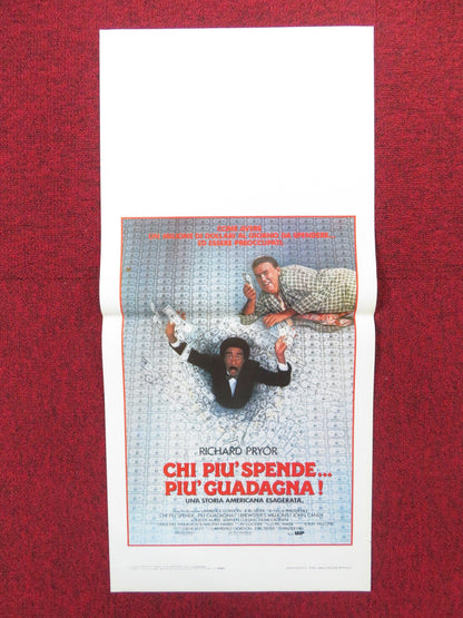 BREWSTER'S MILLIONS ITALIAN LOCANDINA POSTER RICHARD PRYOR JOHN CANDY 1985 Rendezvous Cinema Movie posters