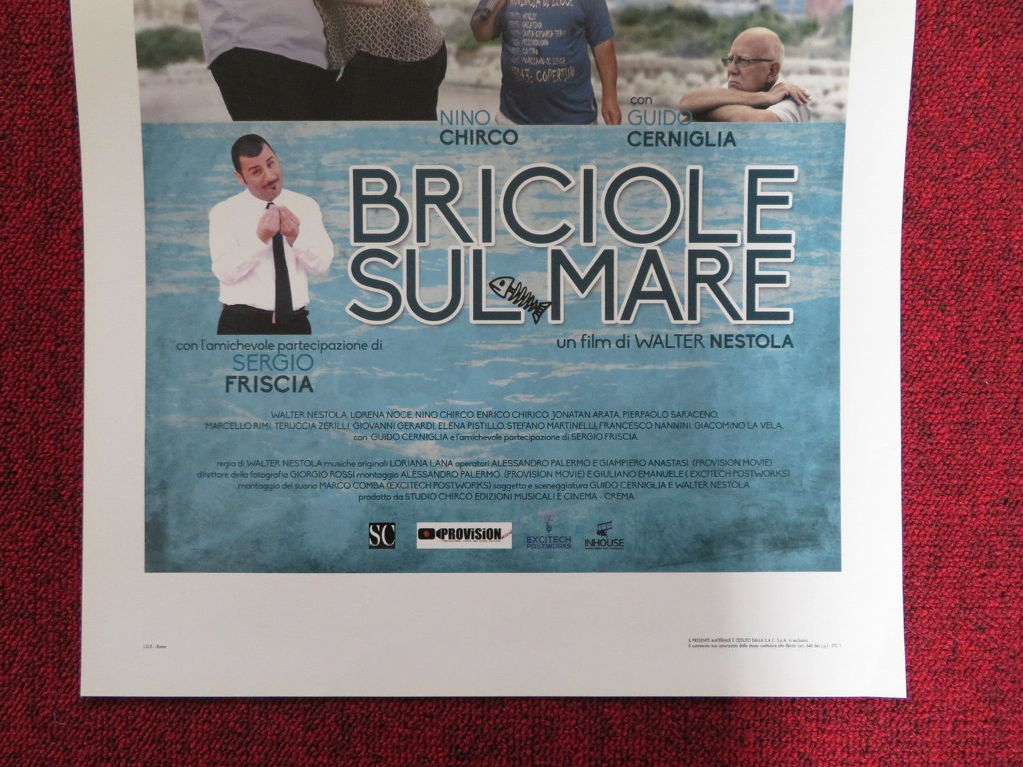 BRICIOLE SUL MARE ITALIAN LOCANDINA POSTER WALTER NESTOLA LORENA NOCE 2016 Rendezvous Cinema Movie posters
