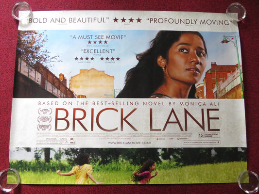 BRICK LANE UK QUAD (30"x 40") ROLLED POSTER TANNISHTHA CHATTERJEE 2007 Rendezvous Cinema Movie posters