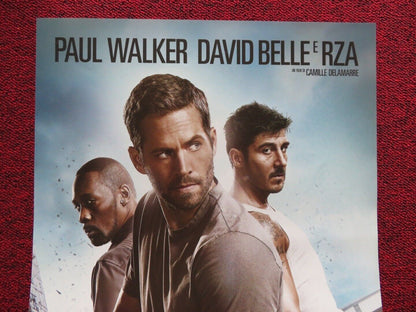 BRICK MANSIONS ITALIAN LOCANDINA (27"x12.5") POSTER PAUL WALKER DAVID BELLE 2013 Movie posters