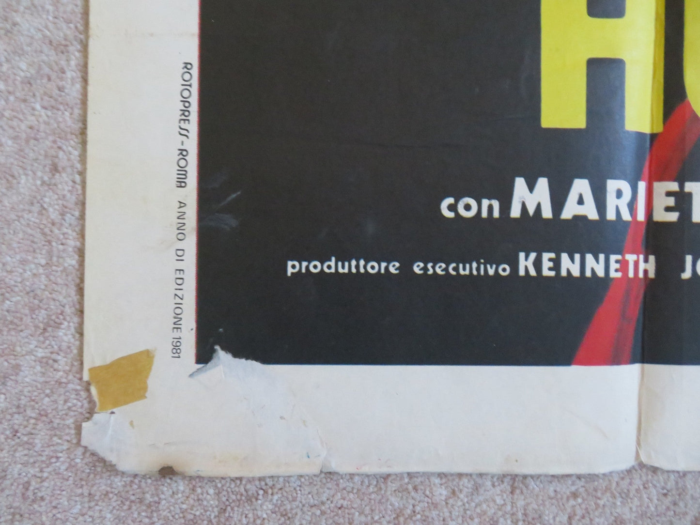 BRIDE OF THE INCREDIBLE HULK ITALIAN 2 FOGLIO POSTER LOU FERRIGNO B. BIXBY 1981 Rendezvous Cinema Movie posters