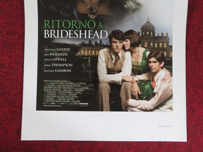BRIDESHEAD REVISITED ITALIAN LOCANDINA (27.5"x13") POSTER MATTHEW GOODE 2008 Movie posters