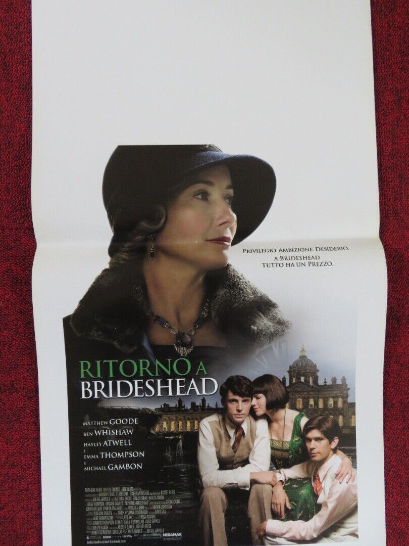 BRIDESHEAD REVISITED ITALIAN LOCANDINA (27.5"x13") POSTER MATTHEW GOODE 2008 Movie posters
