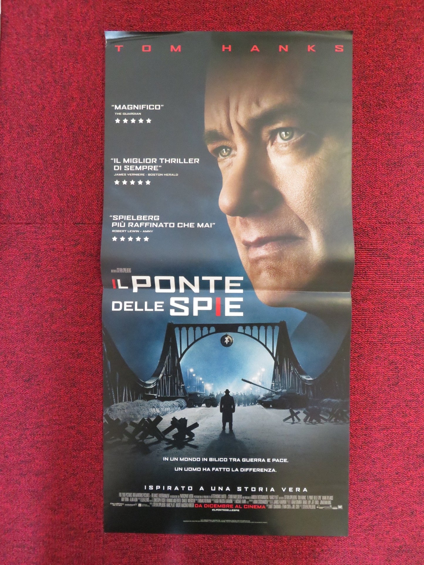 BRIDGE OF SPIES ITALIAN LOCANDINA POSTER TOM HANKS MARK RYLANCE 2015 Rendezvous Cinema Movie posters