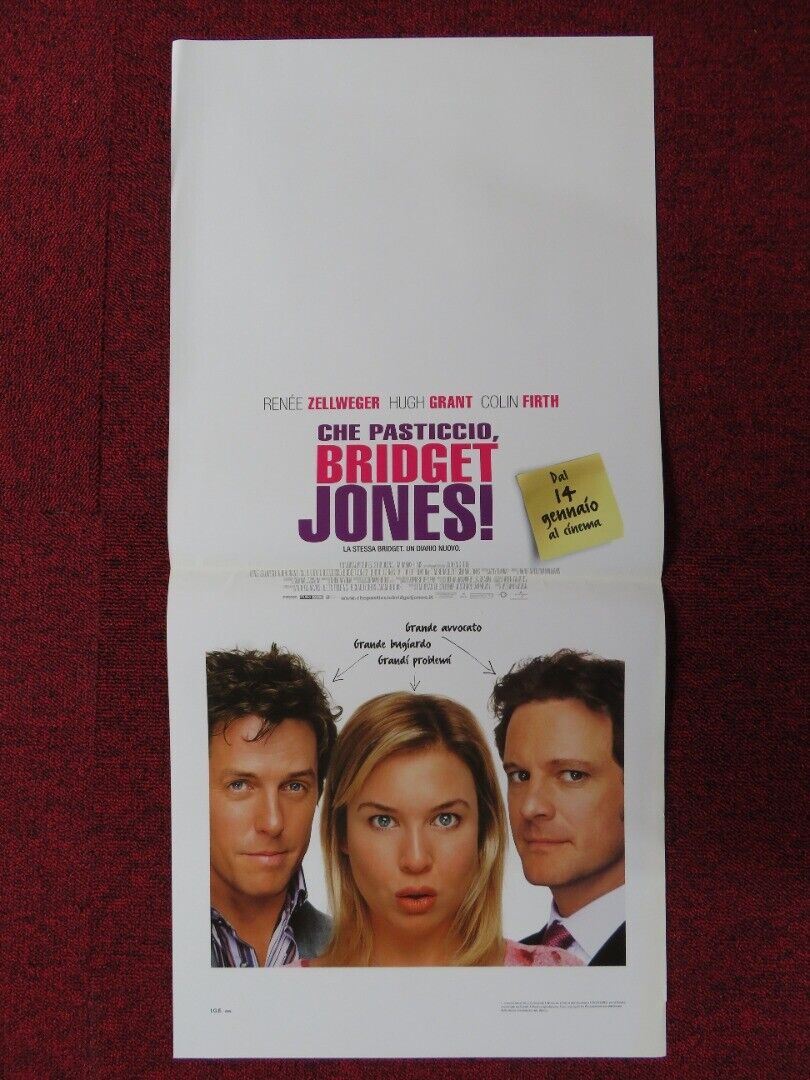 BRIDGET JONES: THE EDGE OF REASON ITALIAN LOCANDINA (27.5"x13") POSTER 2004 - Rendezvous Cinema