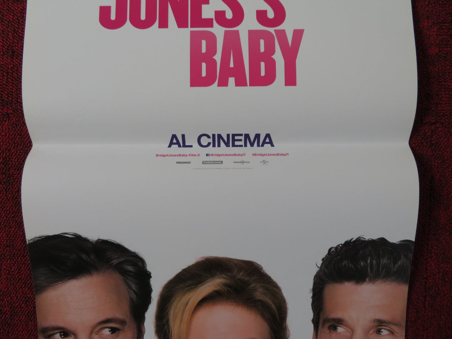 BRIDGET JONES'S BABY ITALIAN LOCANDINA POSTER RENEE ZELLWEGER COLIN FIRTH 2016 Rendezvous Cinema Movie posters