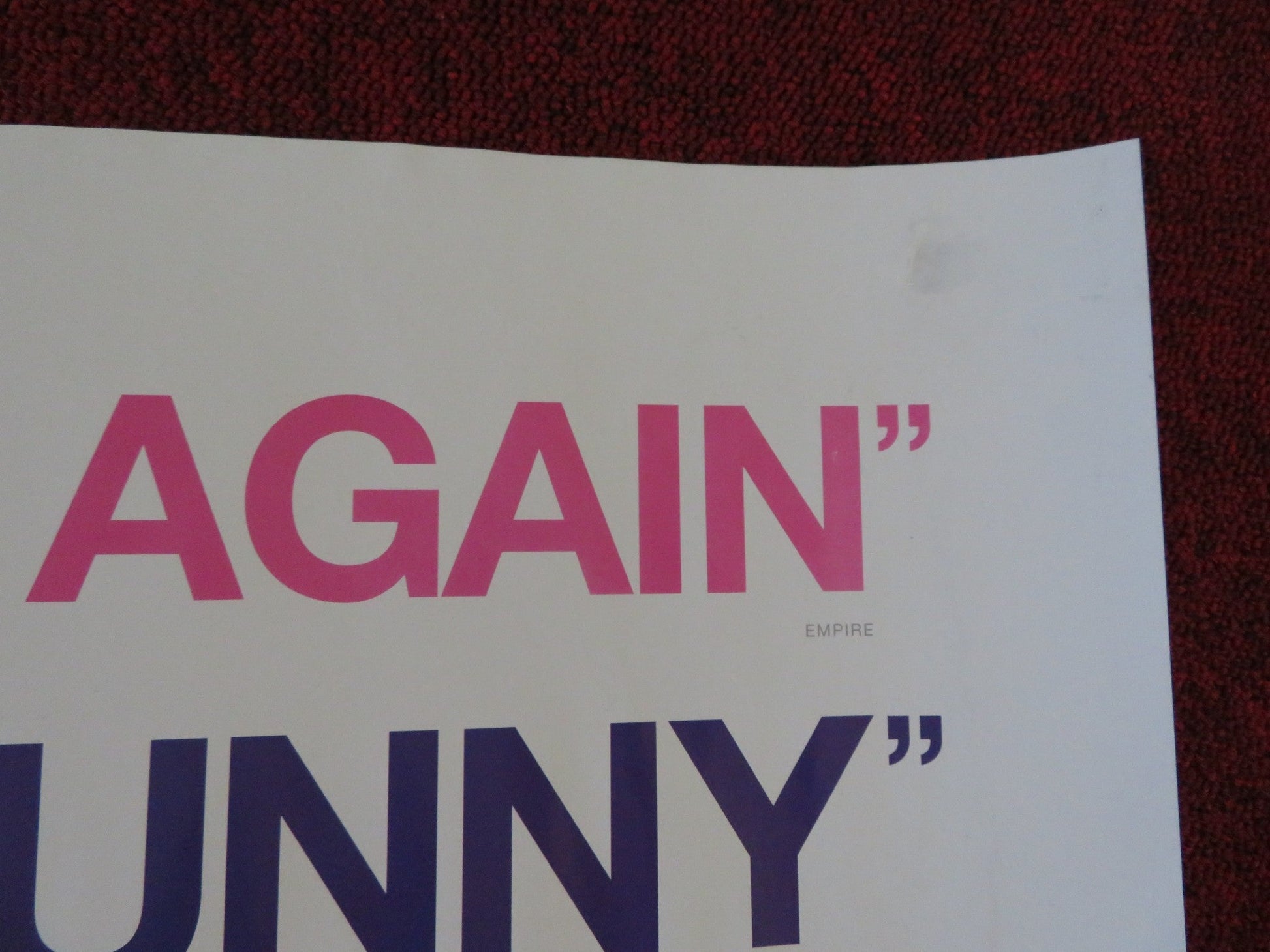 BRIDGET JONES'S BABY UK QUAD (30"x 40") ROLLED POSTER RENEE ZELLWEGER 2016 Rendezvous Cinema Movie posters