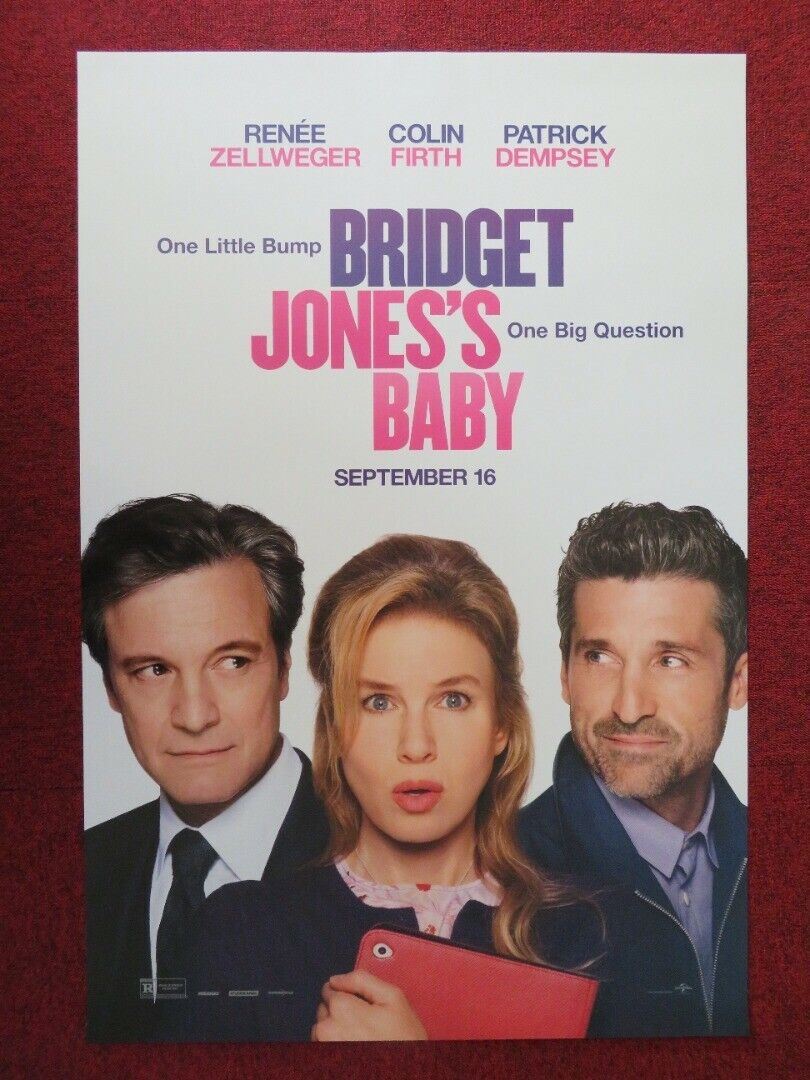 BRIDGET JONES'S BABY US ONE SHEET ROLLED POSTER RENEE ZELLWEGER COLIN FIRTH '16 Movie posters