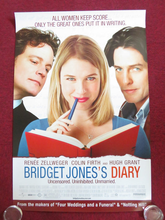 BRIDGET JONES'S DIARY US ONE SHEET ROLLED POSTER R. ZELLWEGER COLIN FIRTH 2001 Rendezvous Cinema Movie posters