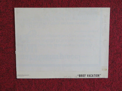 BRIEF VACATION FOLDED US ONE SHEET POSTER FLORINDA BOLKAN RENATO SALVATORI 1973 Movie posters