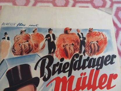 BRIEFDRAGER MULLER / Mailman Mueller BELGIUM (21.5"x 14") POSTER H.RUHMANN 1953 Movie posters