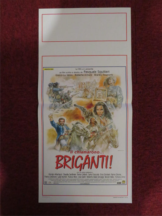 BRIGANDS ITALIAN LOCANDINA POSTER ENRICO LO VERSO ROBERTA ARMANI 1999 Rendezvous Cinema Movie posters