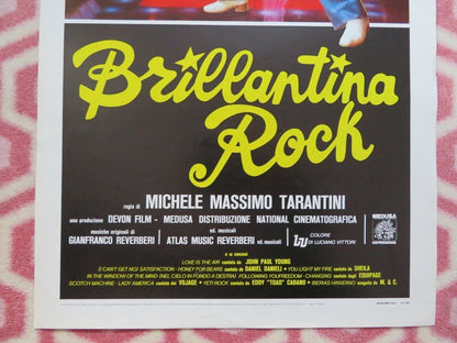 BRILLANTINA ROCK ITALIAN LOCANDINA (27.5"x13") POSTER MONTY RAY GARRISON 1979 Movie posters