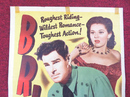 BRIMSTONE US INSERT (14"x 36") POSTER ROD CAMERON ADRIAN BOOTH 1949 Rendezvous Cinema Movie posters