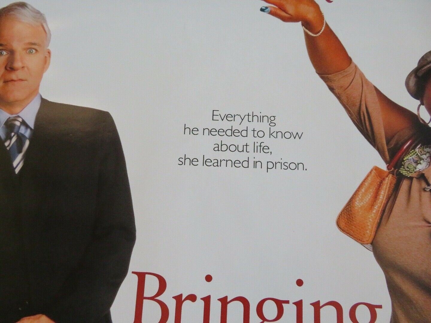 BRINGING DOWN THE HOUSE ONE SHEET ROLLED POSTER STEVE MARTIN QUEEN LATIFAH 2003 Movie posters