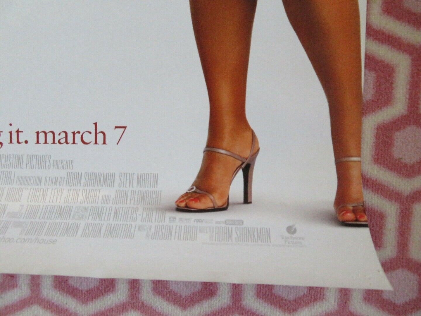 BRINGING DOWN THE HOUSE ONE SHEET ROLLED POSTER STEVE MARTIN QUEEN LATIFAH 2003 Movie posters