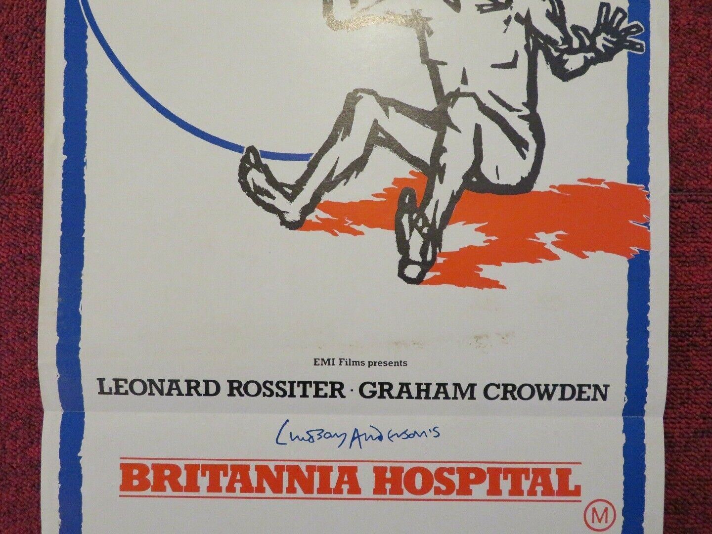 BRITANNINA HOSPITAL FOLDED AUSTRALIAN DAYBILL POSTER LEONARD ROSSITER 1982 - Rendezvous Cinema