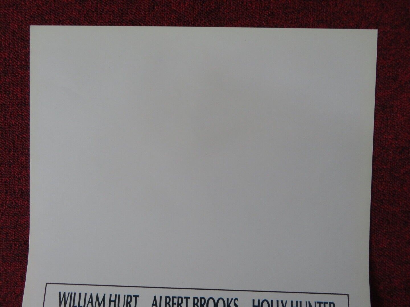 BROADCAST NEWS ITALIAN LOCANDINA (27.5"x13") POSTER WILLIAM HURT 1988 Movie posters