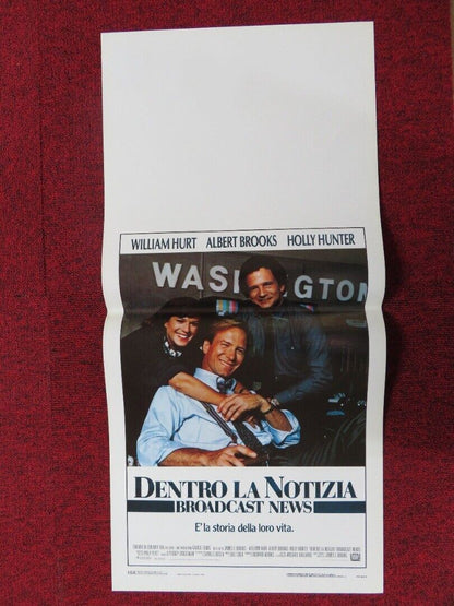 BROADCAST NEWS ITALIAN LOCANDINA (27.5"x13") POSTER WILLIAM HURT 1988 Movie posters