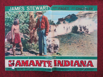 BROKEN ARROW - B ITALIAN FOTOBUSTA POSTER JAMES STEWART DEBRA PAGET 1964 Rendezvous Cinema Movie posters