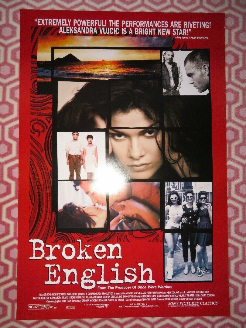 BROKEN ENGLISH US ONE SHEET ROLLED POSTER GREGORY NICHOLAS 1996 - Rendezvous Cinema