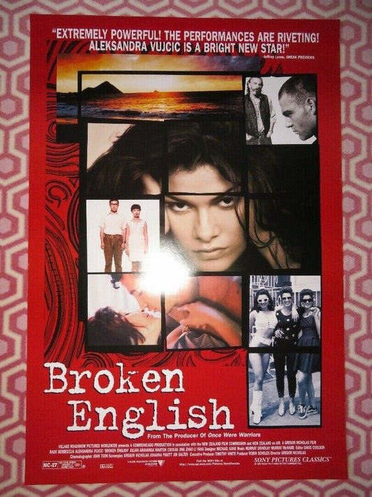 BROKEN ENGLISH US ONE SHEET ROLLED POSTER GREGORY NICHOLAS 1996 - Rendezvous Cinema