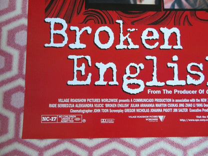 BROKEN ENGLISH US ONE SHEET ROLLED POSTER GREGORY NICHOLAS 1996 - Rendezvous Cinema