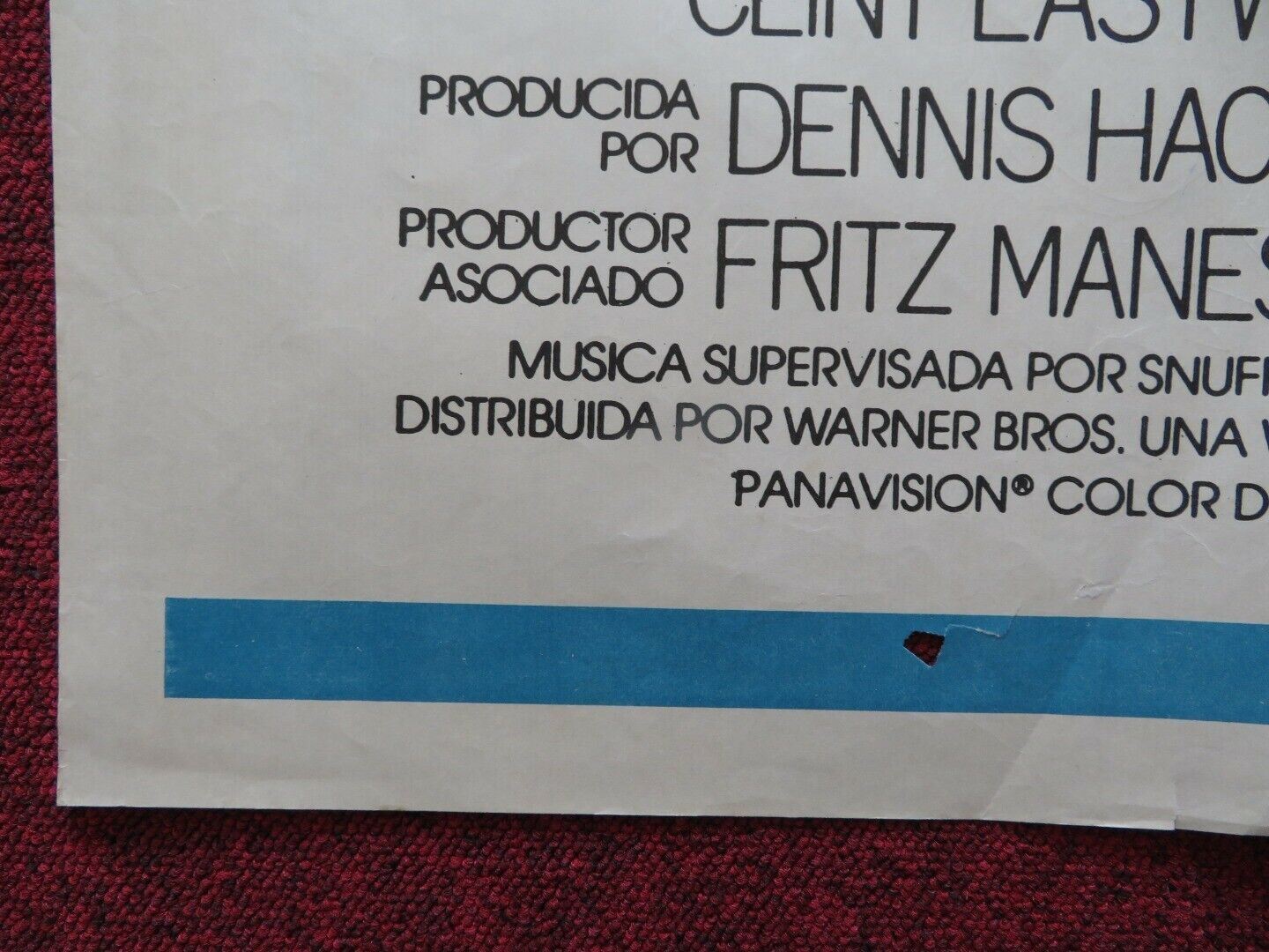 BRONCO BILLY SPANISH ONE SHEET FOLDED POSTER CLINT EASTWOOD SONDRA LOCKE 1980 Movie posters