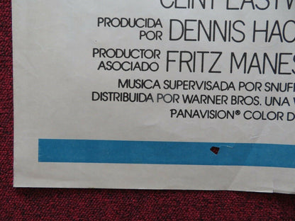 BRONCO BILLY SPANISH ONE SHEET FOLDED POSTER CLINT EASTWOOD SONDRA LOCKE 1980 Movie posters