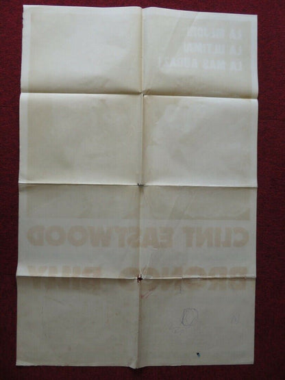 BRONCO BILLY SPANISH ONE SHEET FOLDED POSTER CLINT EASTWOOD SONDRA LOCKE 1980 Movie posters
