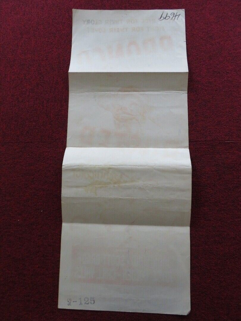 BRONCO BUSTER FOLDED US INSERT (14"x 36") POSTER JOHN LUND SCOTT BRADY 1952 Movie posters