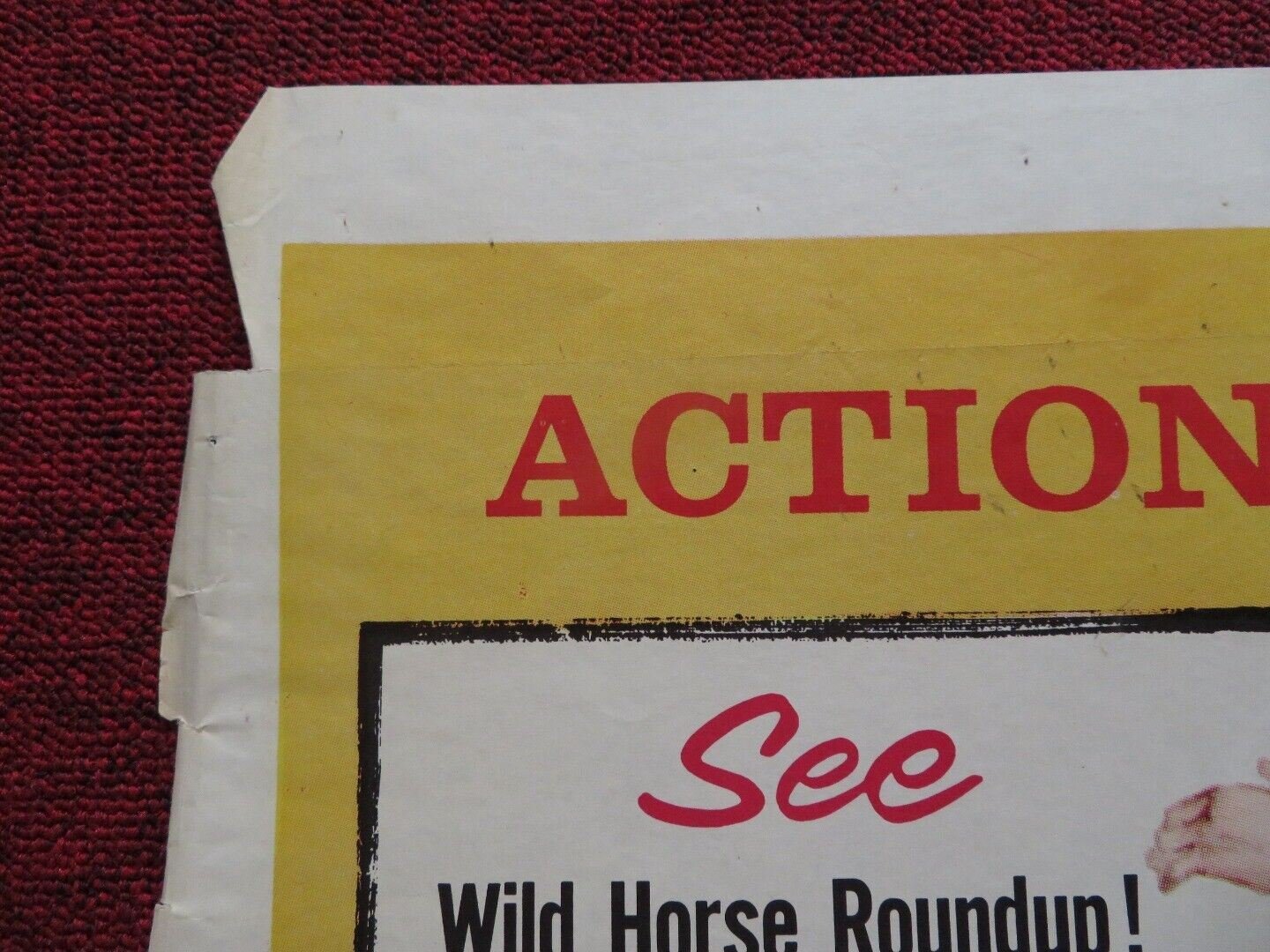 BRONCO FURY US ONE SHEET POSTER CHILL WILLS 1959 - Rendezvous Cinema