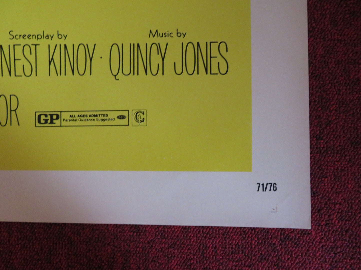 BROTHER JOHN FOLDED US ONE SHEET POSTER SIDNEY POITIER WILL GEER 1971 Rendezvous Cinema Movie posters