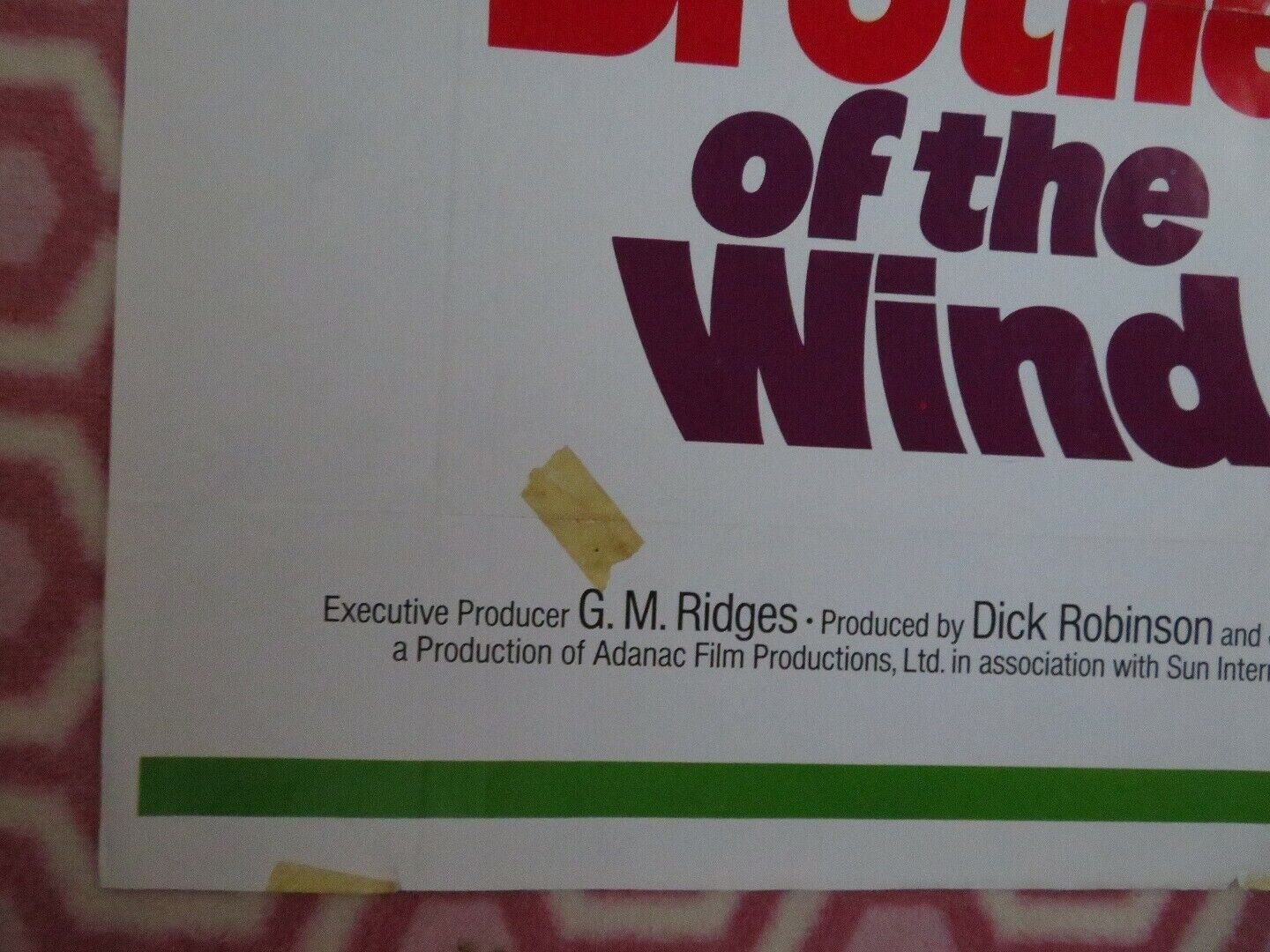 BROTHER OF THE WIND US ONE SHEET POSTER LEON AMES 1973 Movie posters