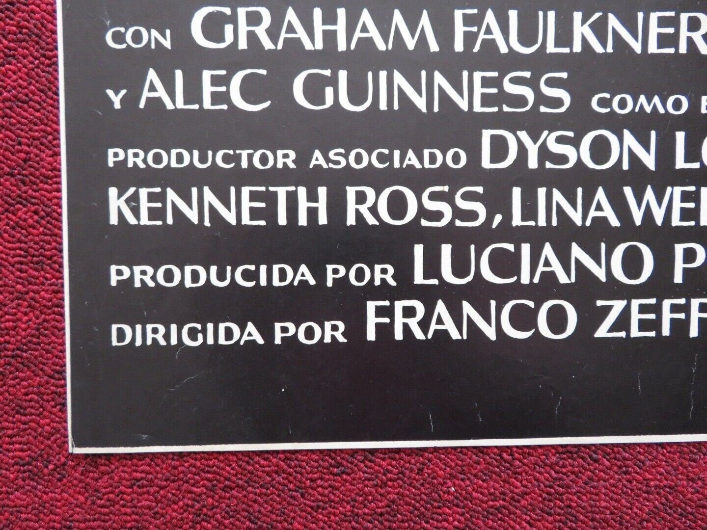 BROTHER SUN, SISTER MOON FOLDED ARGENTINA ONE SHEET POSTER ALEC GUINNESS 1972 Movie posters