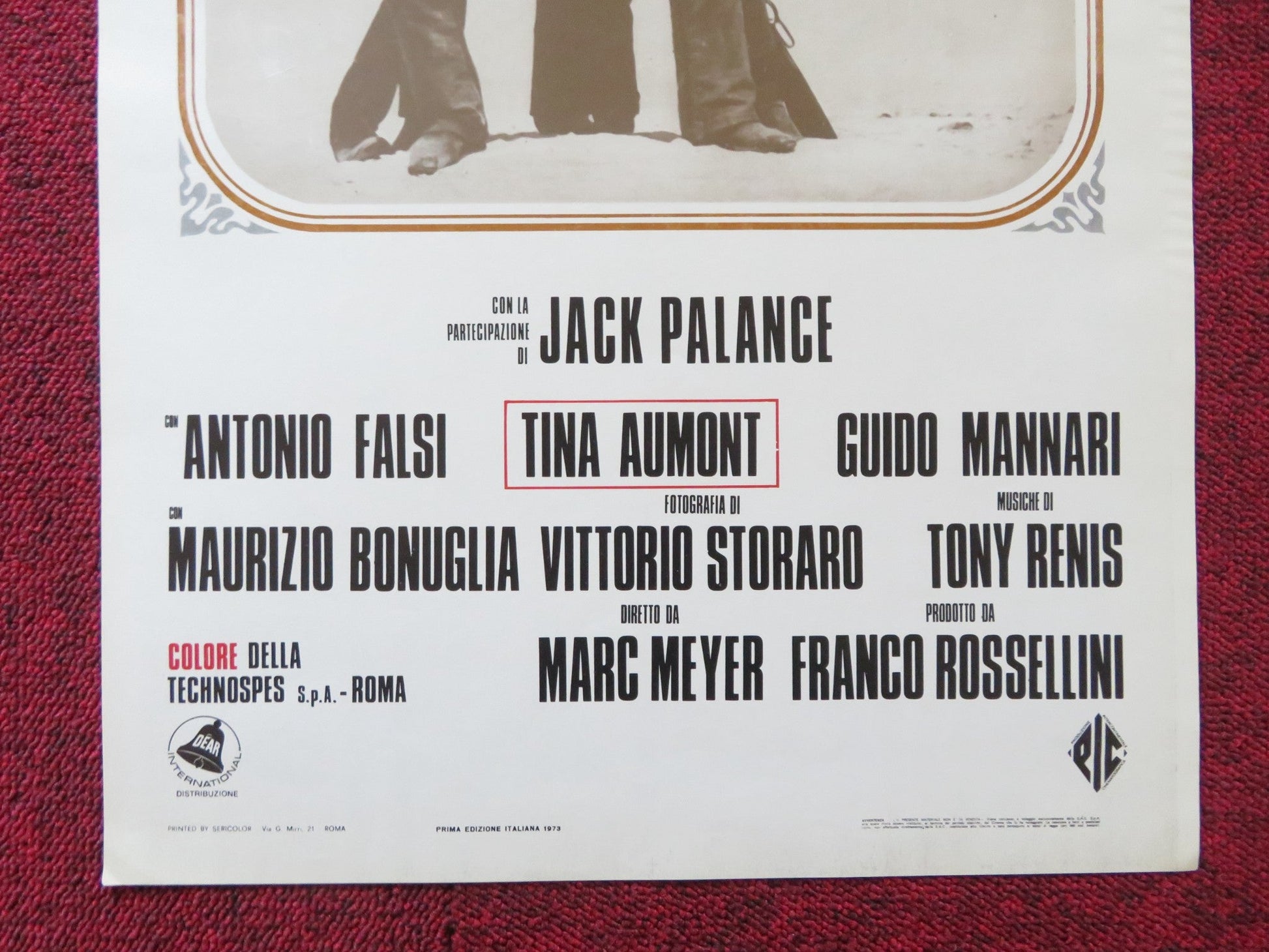 BROTHERS BLUE ITALIAN LOCANDINA POSTER JACK PALANCE ANTONIO FALSI 1973 Rendezvous Cinema Movie posters