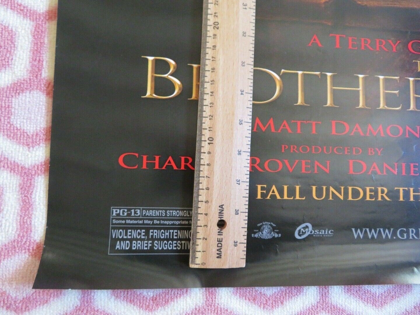 BROTHERS GRIMM US ROLLED POSTER HEATH LEDGER MATT DAMON 2005 - Rendezvous Cinema