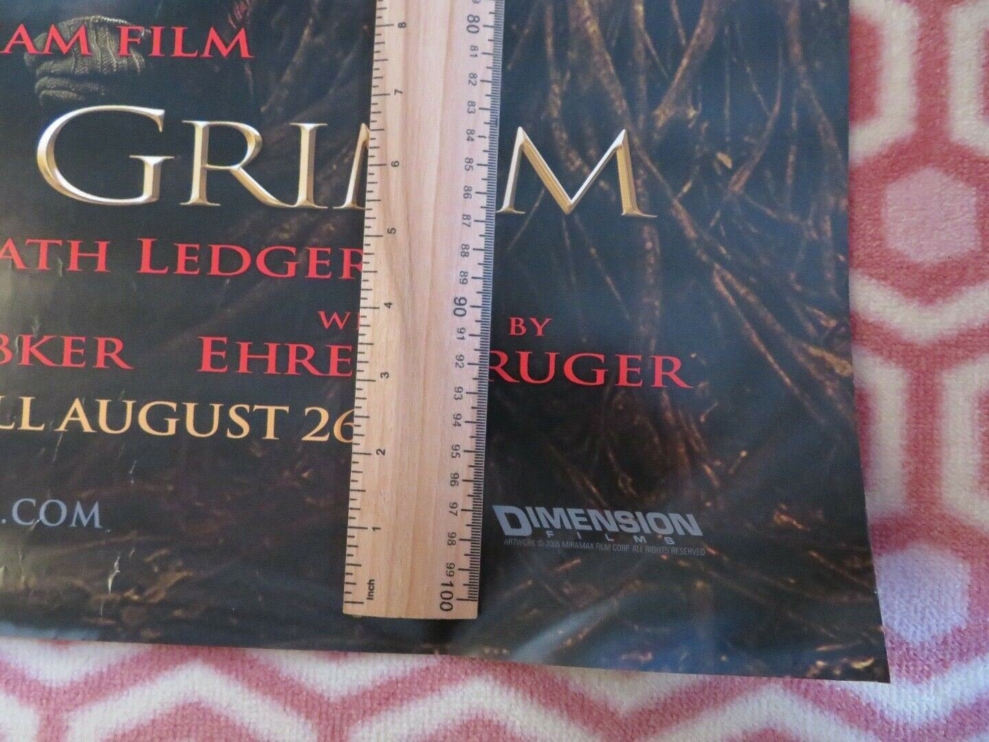 BROTHERS GRIMM US ROLLED POSTER TERRY GILLIAM MATT DAMON HEATH LEDGER 2005 Movie posters