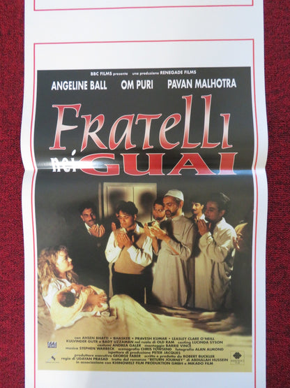 BROTHERS IN TROUBLE ITALIAN LOCANDINA POSTER ANGELINE BALL OM PURI 1995 Rendezvous Cinema Movie posters
