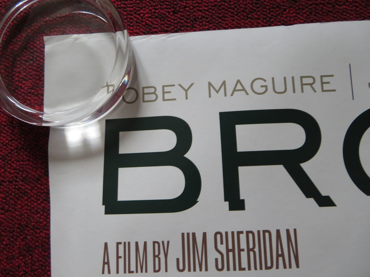 BROTHERS UK QUAD (30"x 40") ROLLED POSTER TOBEY MAGUIRE JAKE GYLLENHAAL 2009 Rendezvous Cinema Movie posters