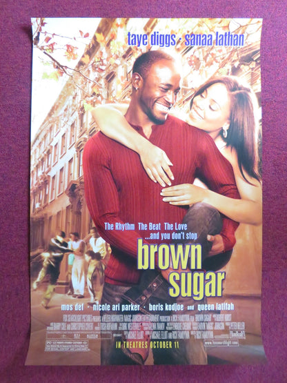 BROWN SUGAR US ONE SHEET ROLLED POSTER TAYE DIGGS SANAA LATHAN 2002 Rendezvous Cinema Movie posters