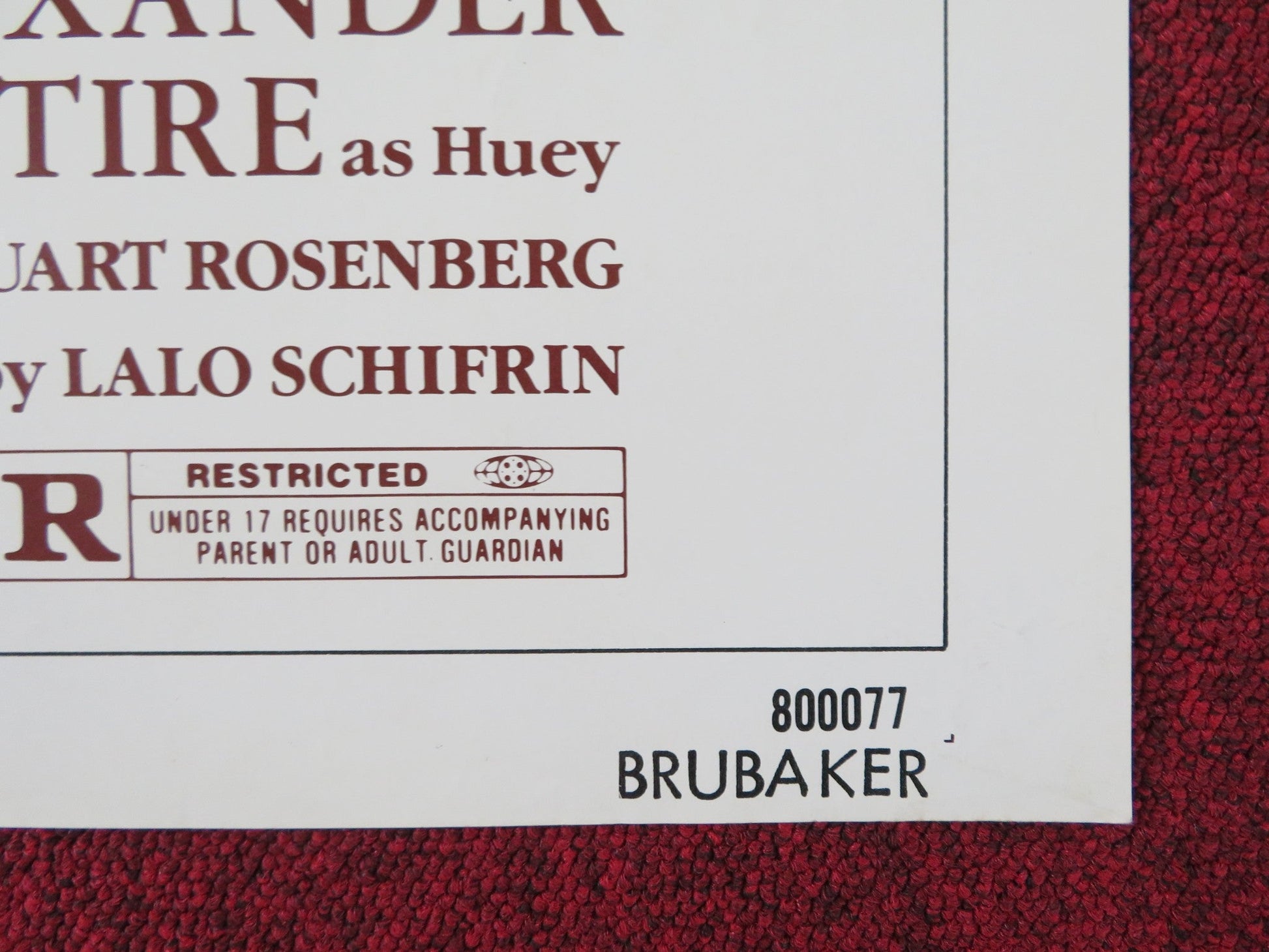 BRUBAKER FOLDED US ONE SHEET POSTER ROBERT REDFORD YAPHET KOTTO 1980 Rendezvous Cinema Movie posters