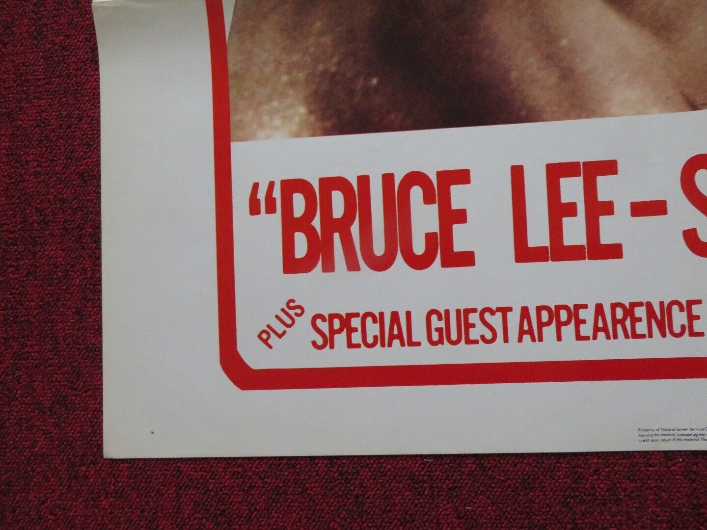 BRUCE LEE SUPER DRAGON US ONE SHEET POSTER KUNG FU JIMMY WANG YU 1976 Movie posters