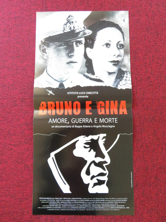 BRUNO E GINA ITALIAN LOCANDINA POSTER BEPPE ATTENE ANGELO MUSCIAGNA 2014 Rendezvous Cinema Movie posters