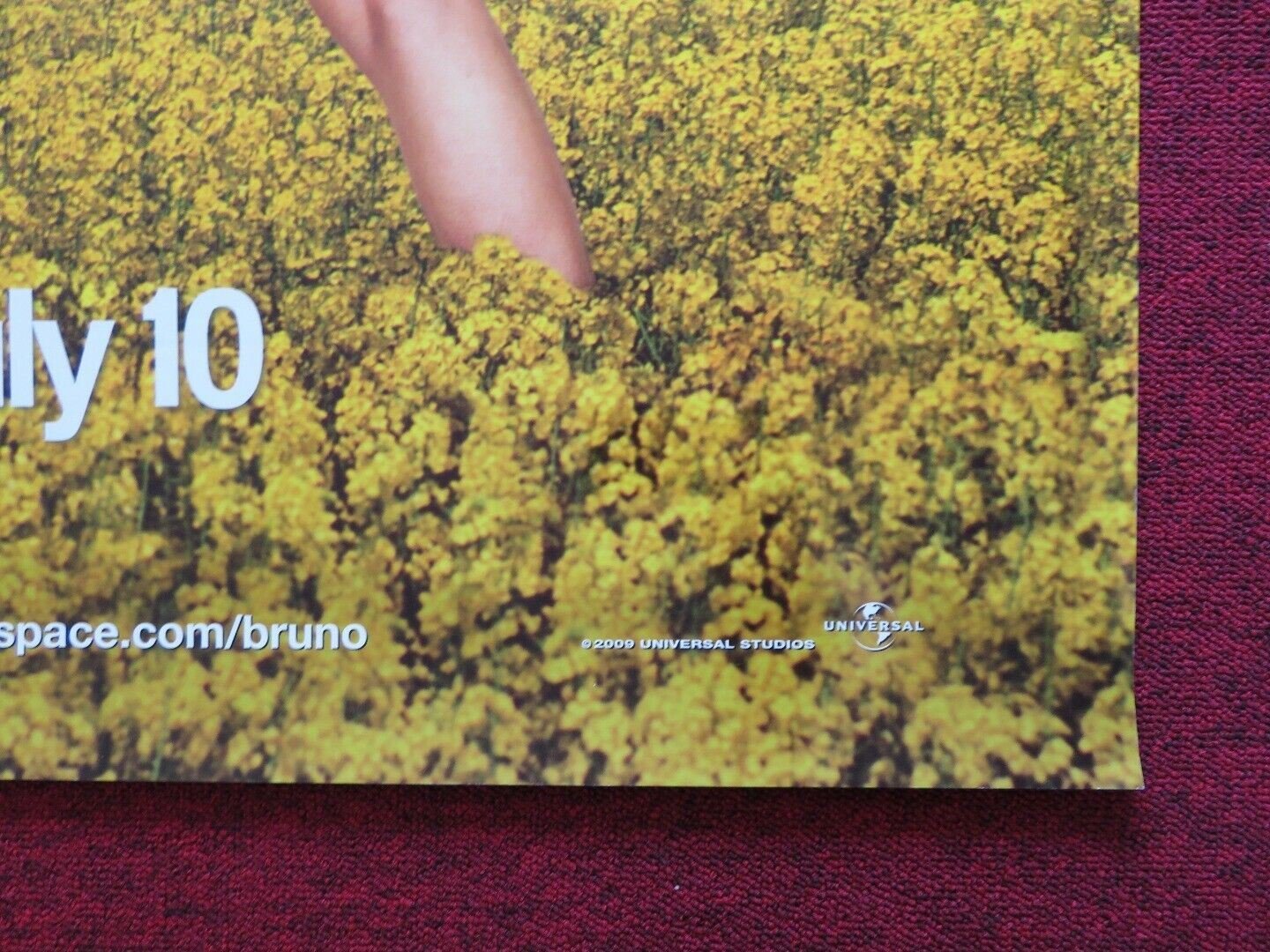 BRUNO US ONE SHEET ROLLED POSTER SACHA BARON COHEN 2009 Movie posters