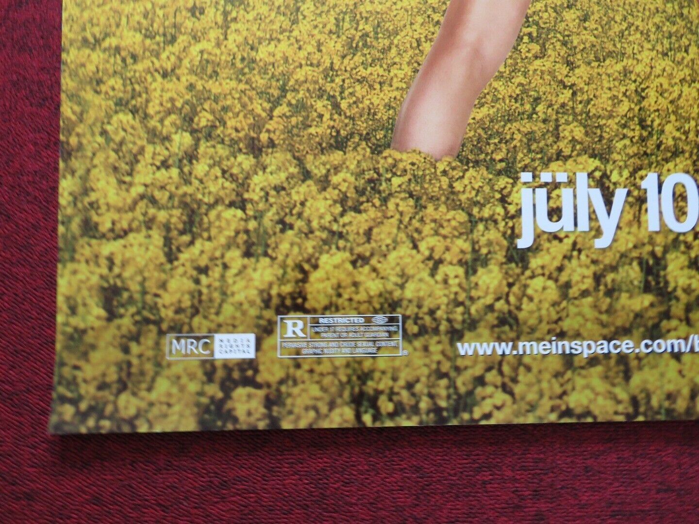 BRUNO US ONE SHEET ROLLED POSTER SACHA BARON COHEN 2009 Movie posters